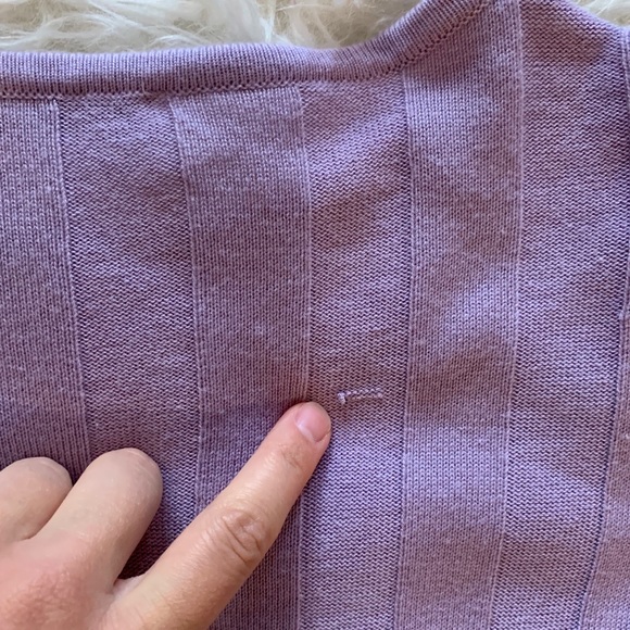 Ricki’s Lilac Mid Pointelle Pullover - Picture 7 of 8
